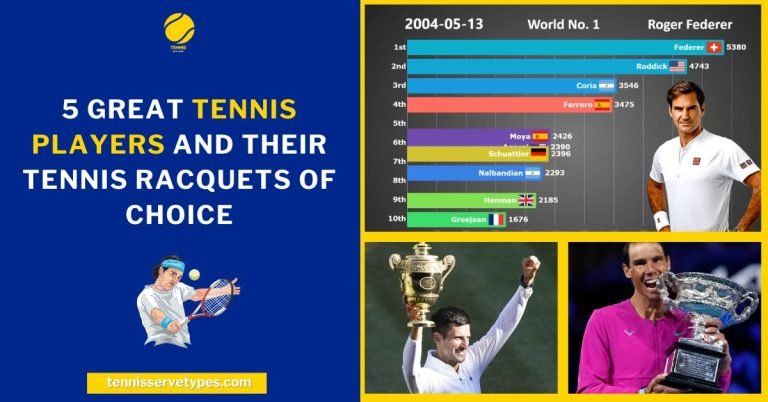 5 great tennis players and their tennis racquets