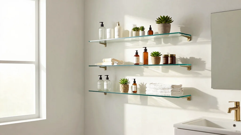 15 Glass Shelves in Bathroom Ideas for a Sleek Look