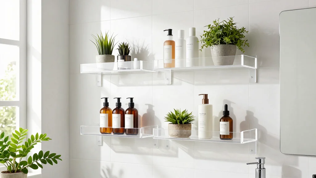 16 Acrylic Shelves Bathroom Ideas for a Minimalist Touch
