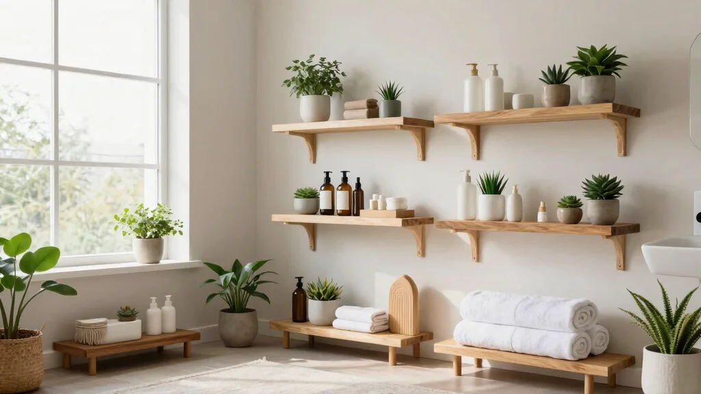 16 Wooden Shelves Bathroom Ideas for Modern Homes