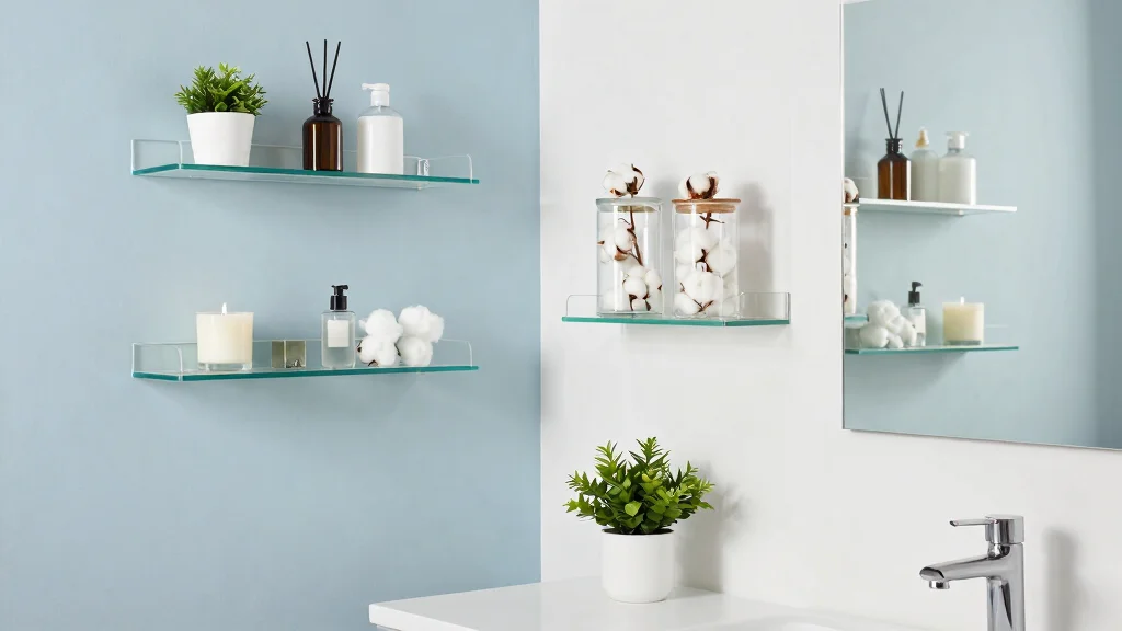 17 Glass Bathroom Shelves Ideas for a Clean Aesthetic