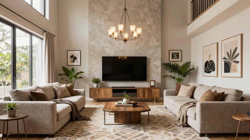 17 High Ceiling TV Wall Ideas for Balanced Design