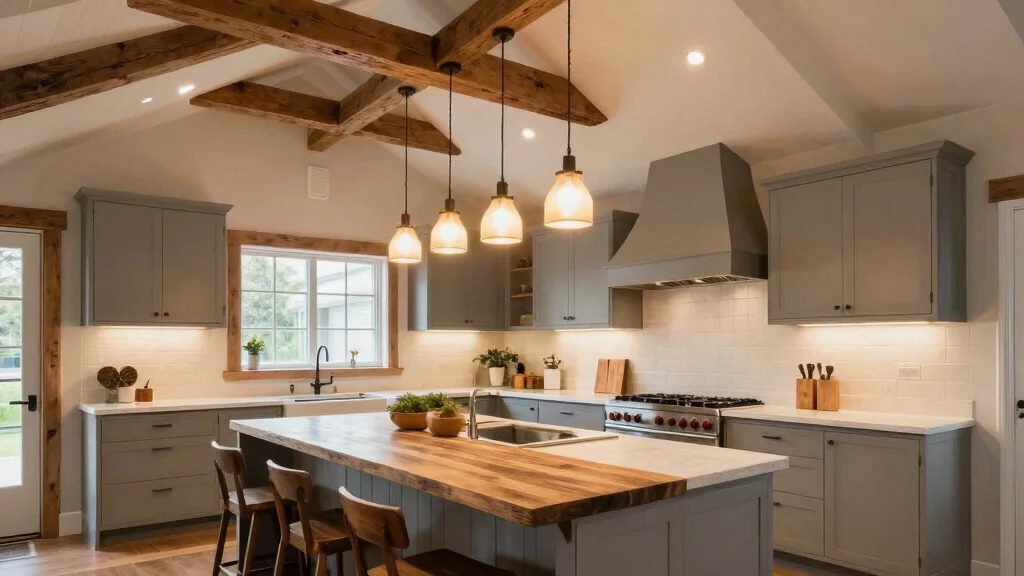 18 Vaulted Ceiling Kitchen Lighting Ideas for Dramatic Impact