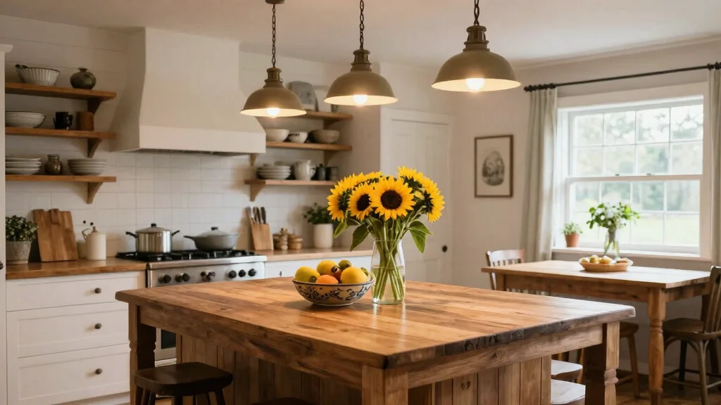 19 Farmhouse Kitchen Island Lighting Ideas for Rustic Charm