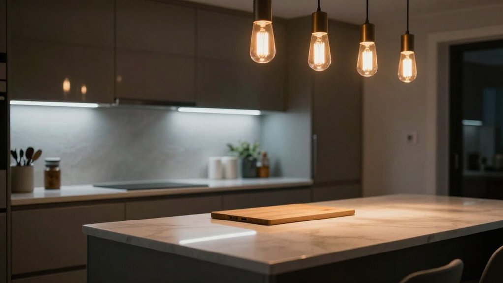 accent lighting with consistent warmth