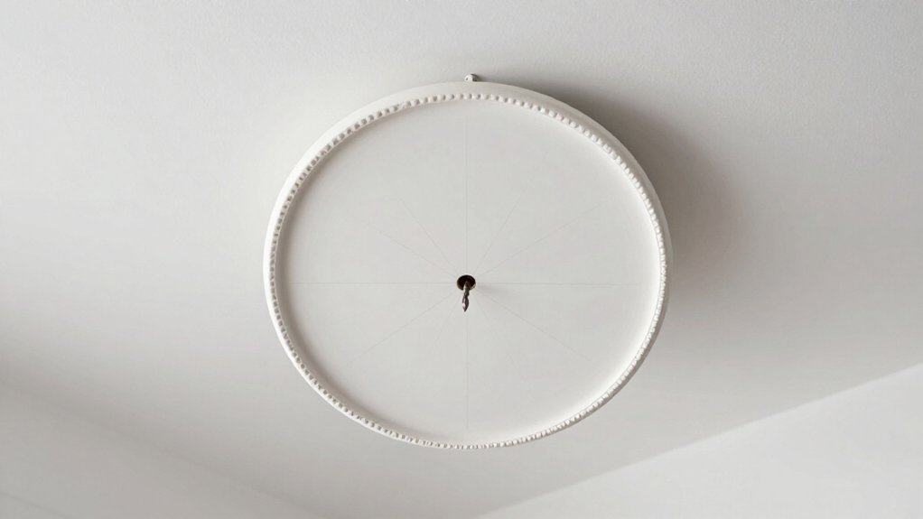caulk enables precise medallion centering