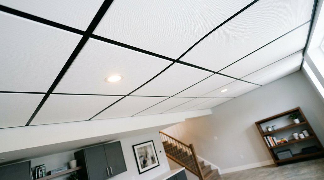 cost to finish basement ceiling