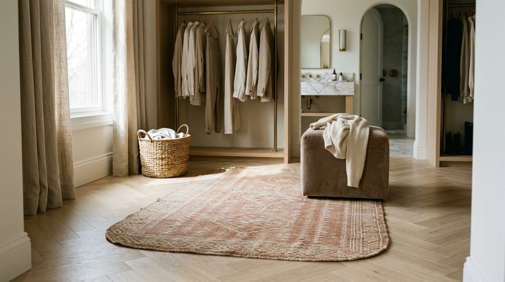 five top dressing room rugs