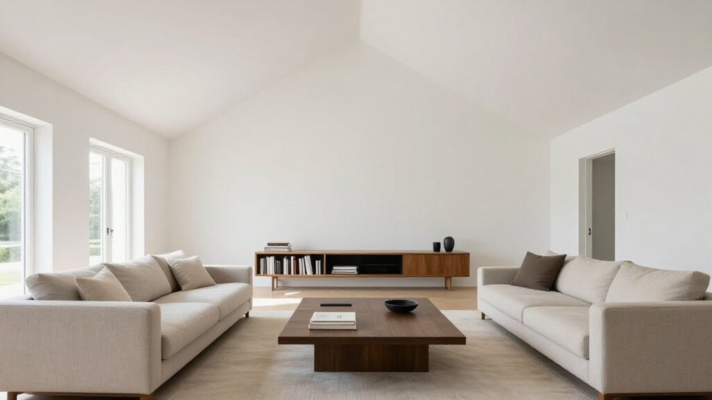grounded space with horizontal lines