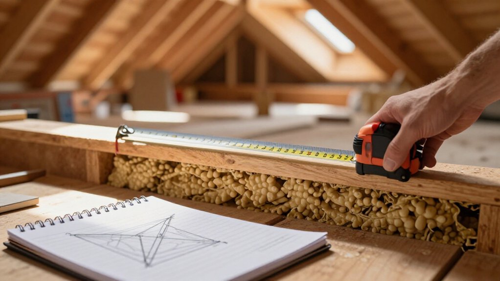 measuring rafter bays insulation needs