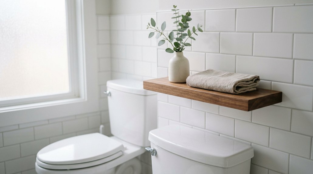 optimal toilet shelf height guidance