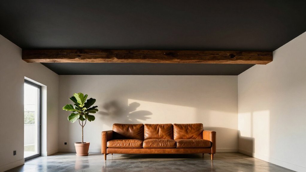 painted vaulted ceiling darker intimate