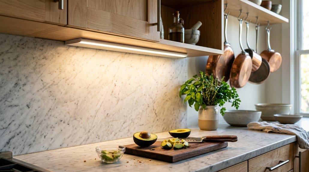 seven steps to install under cabinet lighting