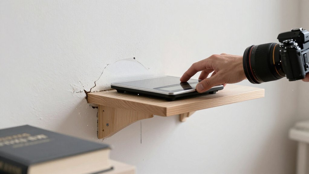 studs provide strongest shelf support